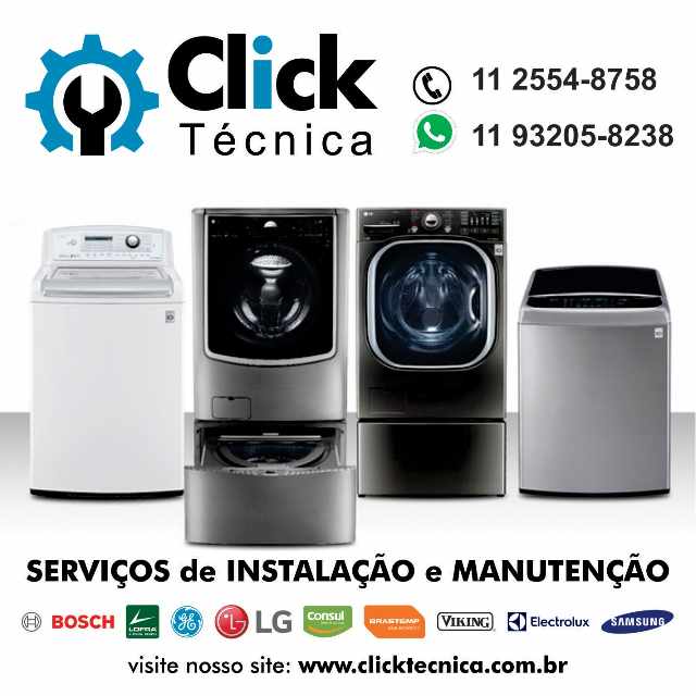 Assistência para máquina de lavar roupas
